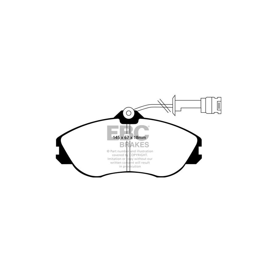 EBC PD11KF1012 Audi Greenstuff Front Brake Pad & GD Disc Kit - Girling/TRW Caliper (Inc. 80, Cabriolet, Coupe) 2 | ML Performance UK Car Parts