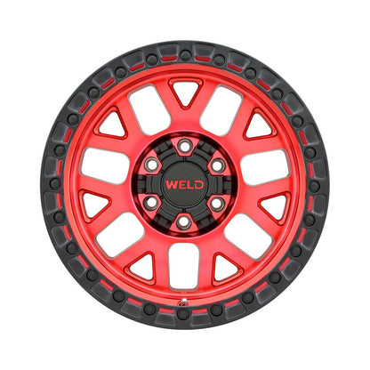 Weld W13379098450 Cinch W133 Wheel 17x9 6x135 ET-12 BS4.5 Candy Red - Satin Black