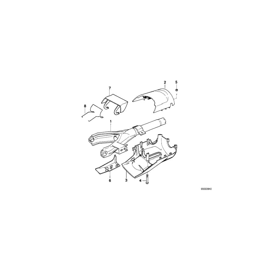 Genuine BMW 32311157597 E34 Trim Panel Upper Part (Inc. 525tds, 524td & 518g) | ML Performance UK Car Parts