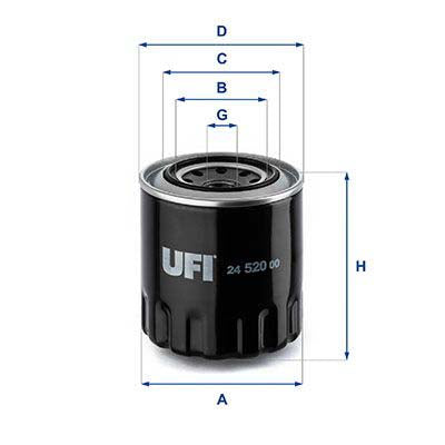 UFI 24.520.00 Fuel Filter