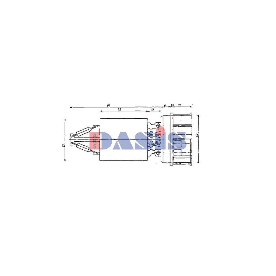 AKS Dasis 700182N Blower Motor Resistor | ML Performance UK