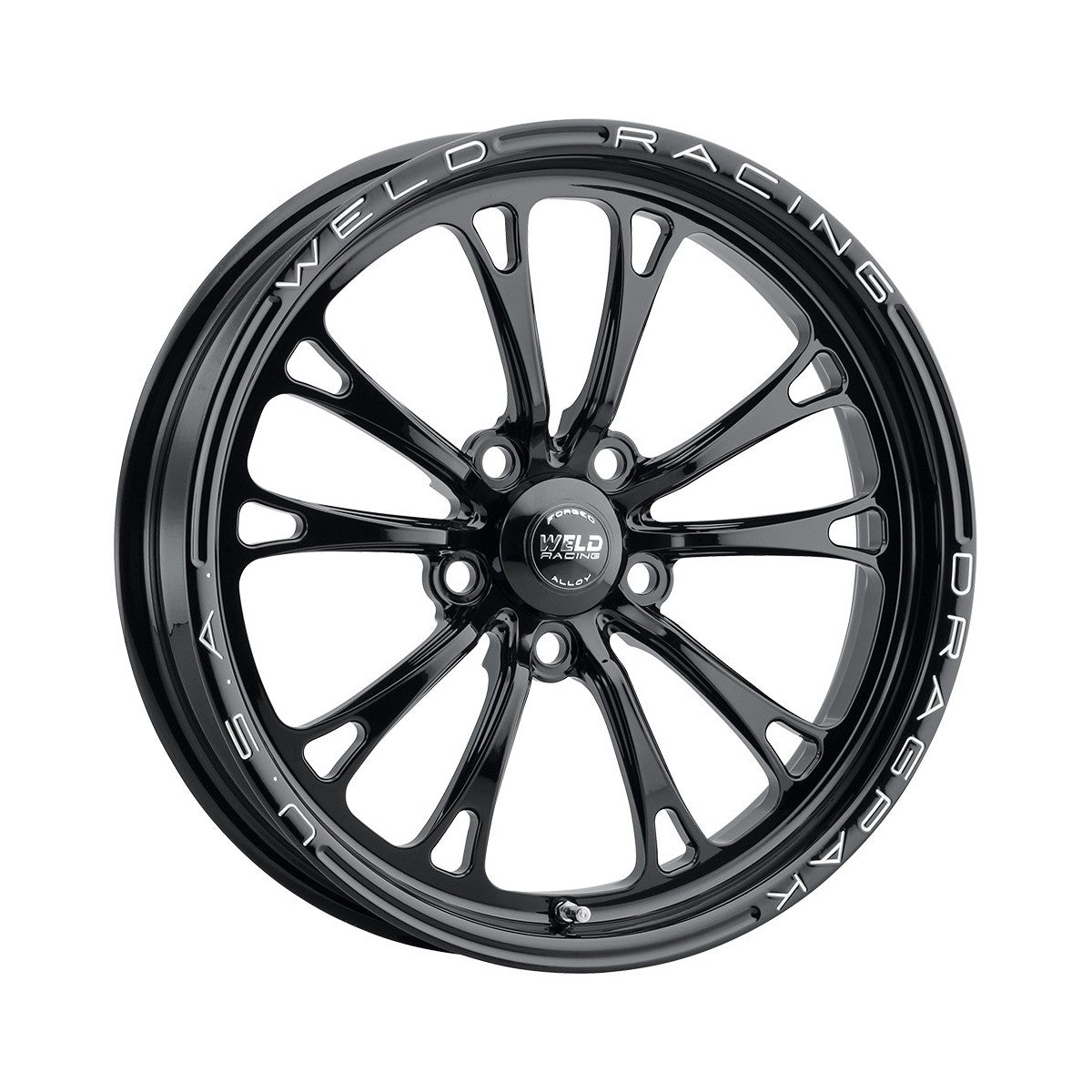 Weld 784B-1704244-DRPK Dodge Dragpak V-Series Wheel 17x4.5 5x115 ET-13 BS2.25 Gloss Black