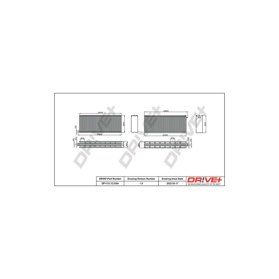 Dr!Ve+ DP1110.12.0354 Pollen Filter | ML Performance UK Car Parts