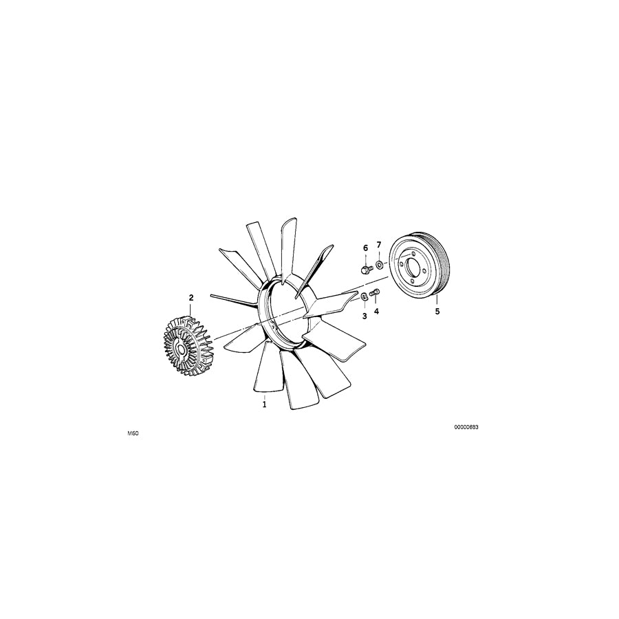 Genuine BMW 11511401154 E36 Pulley (Inc. M3 & Z3 M) | ML Performance UK Car Parts