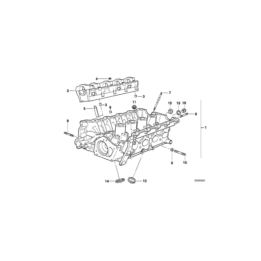 Genuine BMW 11121739984 E30 E36 Bearing Ledge Intake (Inc. 318is, 318i & 318ti) | ML Performance UK Car Parts