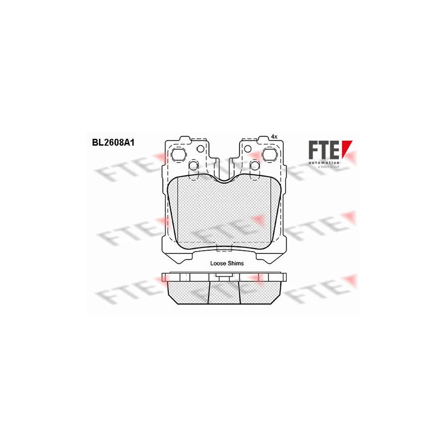 Fte BL2608A1 Brake Pad Set For Lexus Ls Iv (Xf40) | ML Performance UK Car Parts