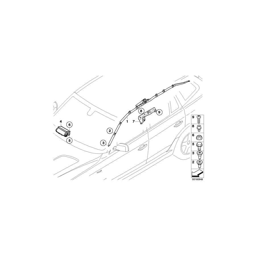 Genuine BMW 07119905142 E83 E83 Countersunk Screw M6X30 (Inc. X3 1.8d, X3 3.0d & X3 3.0i) | ML Performance UK Car Parts