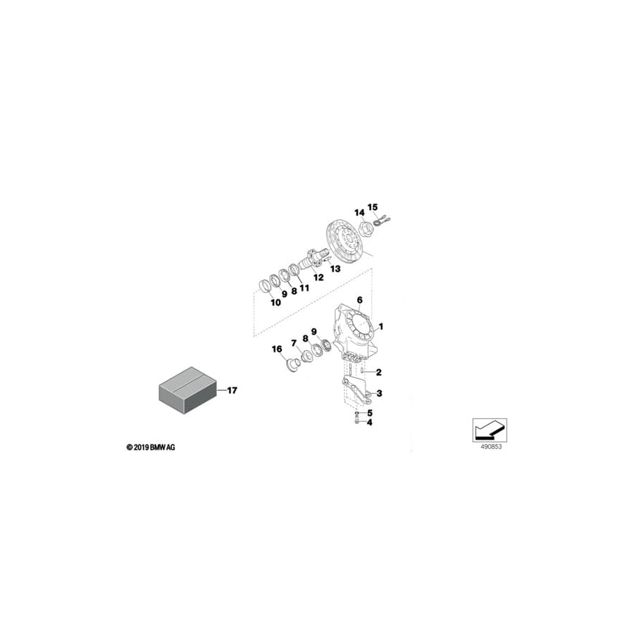 Genuine BMW 31212500954 Classic Hex Nut M60X2 SW70 (Inc.  & E36 320i STC '95) | ML Performance UK Car Parts