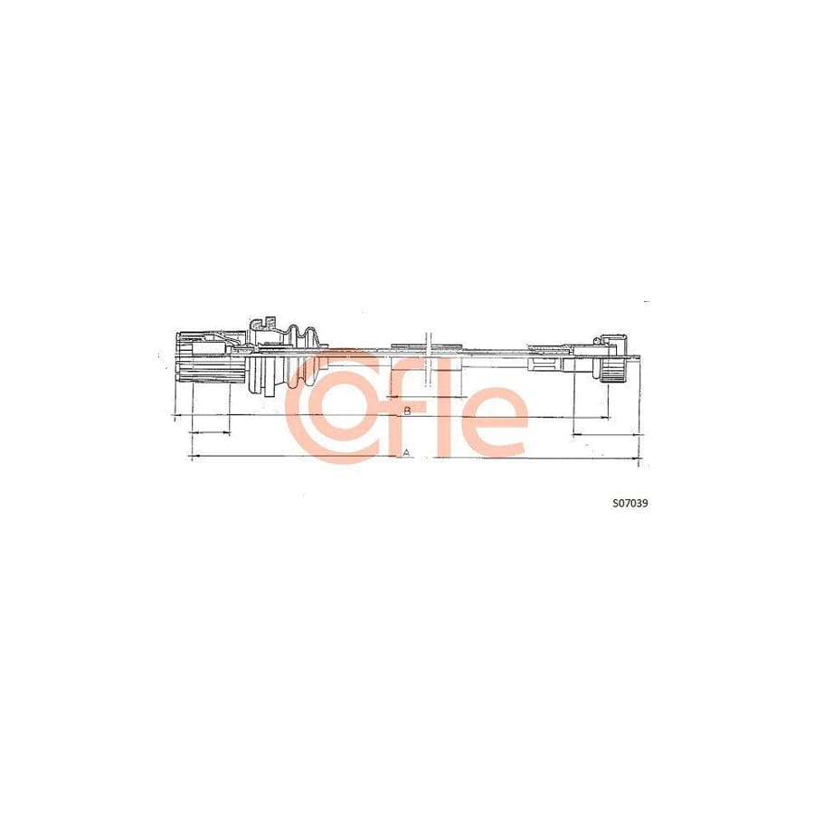 Cofle 92.S07039 Speedometer Cable For Fiat Uno Hatchback (146)