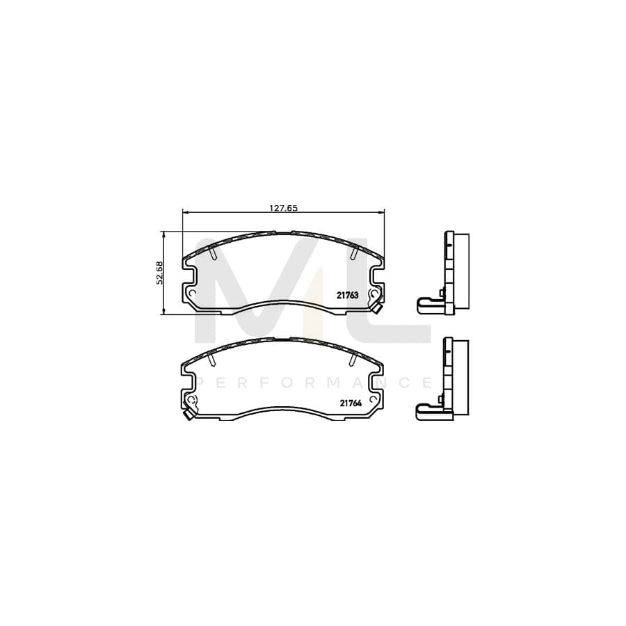 TEXTAR 2176301 Brake pad set with acoustic wear warning | ML Performance Car Parts