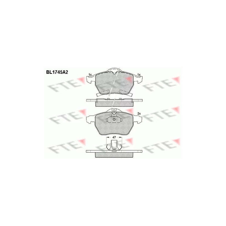 Fte BL1745A2 Brake Pad Set | ML Performance UK Car Parts