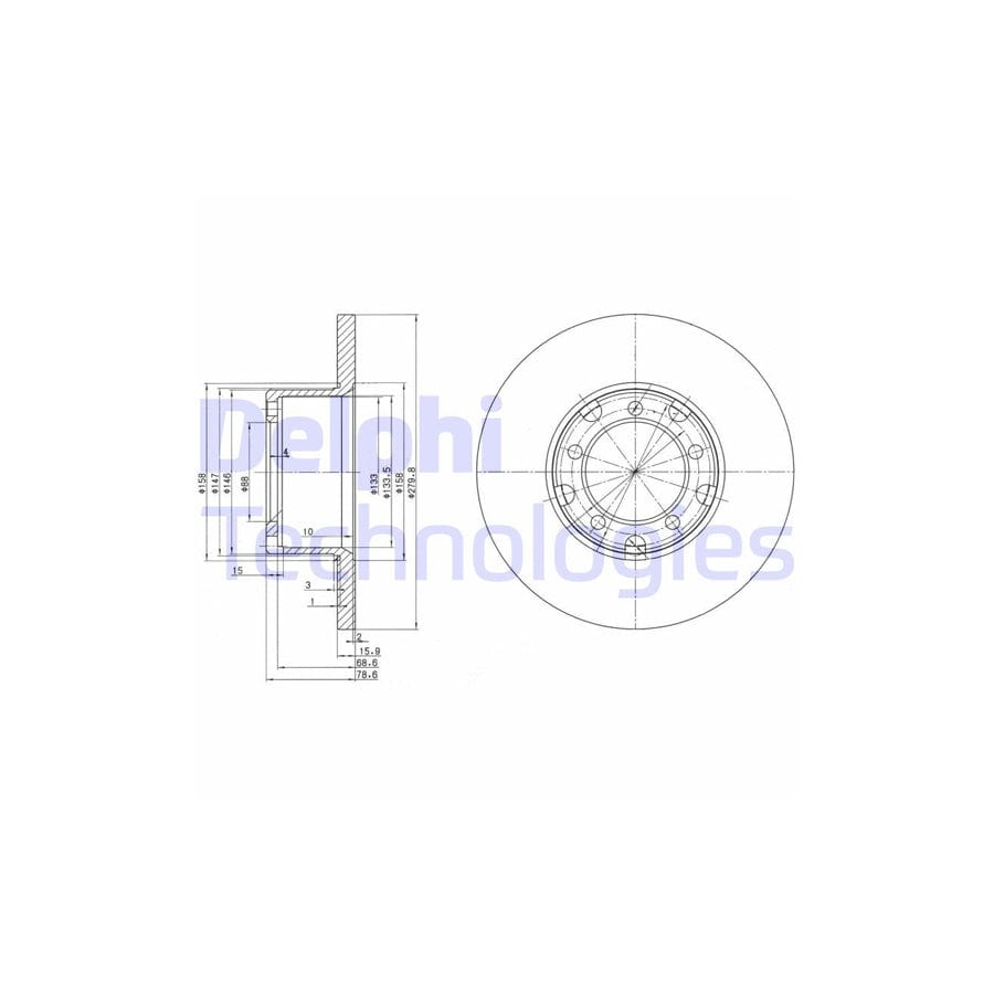 Delphi Bg2265 Brake Disc