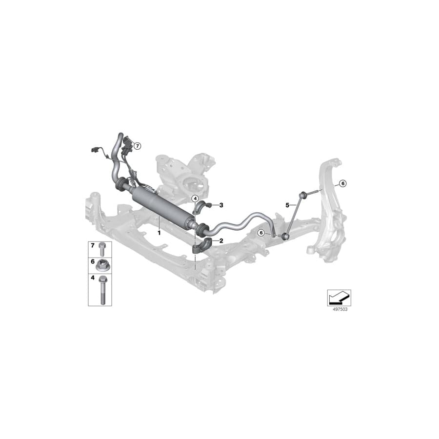 Genuine BMW 37106890946 G05 Active Stabilizer Front (Inc. X5) | ML Performance UK Car Parts