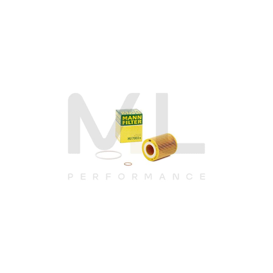 MANN-FILTER HU 7003 x Oil Filter with seal, Filter Insert | ML Performance Car Parts