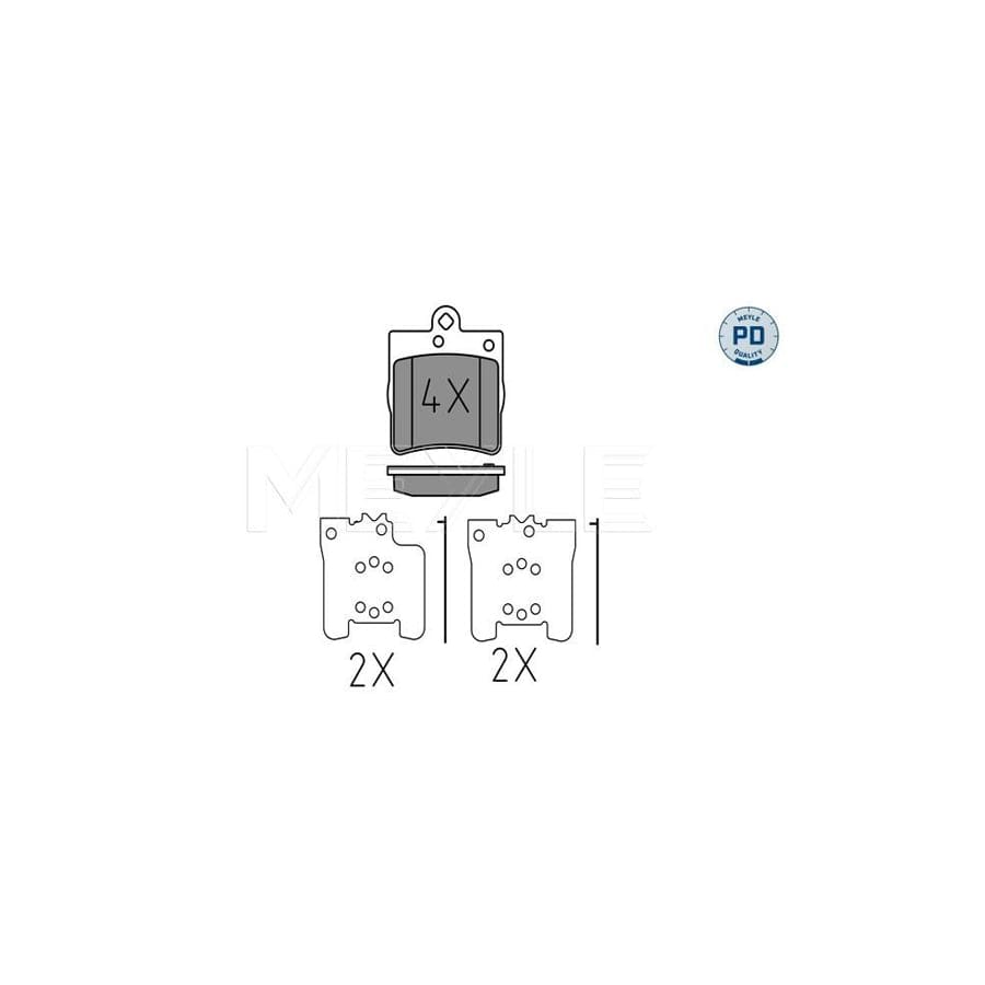 Meyle 025 219 1915/Pd Brake Pad Set