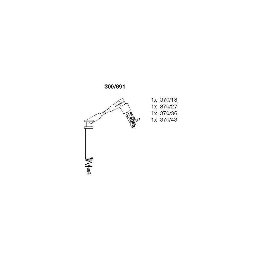 Bremi 300/691 Ignition Cable Kit