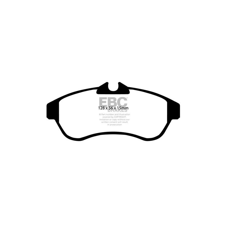 EBC DP1435 Citroen Ultimax Front Brake Pads - Girling/TRW Caliper (Inc. C2 & C3 Pluriel) 2 | ML Performance UK Car Parts