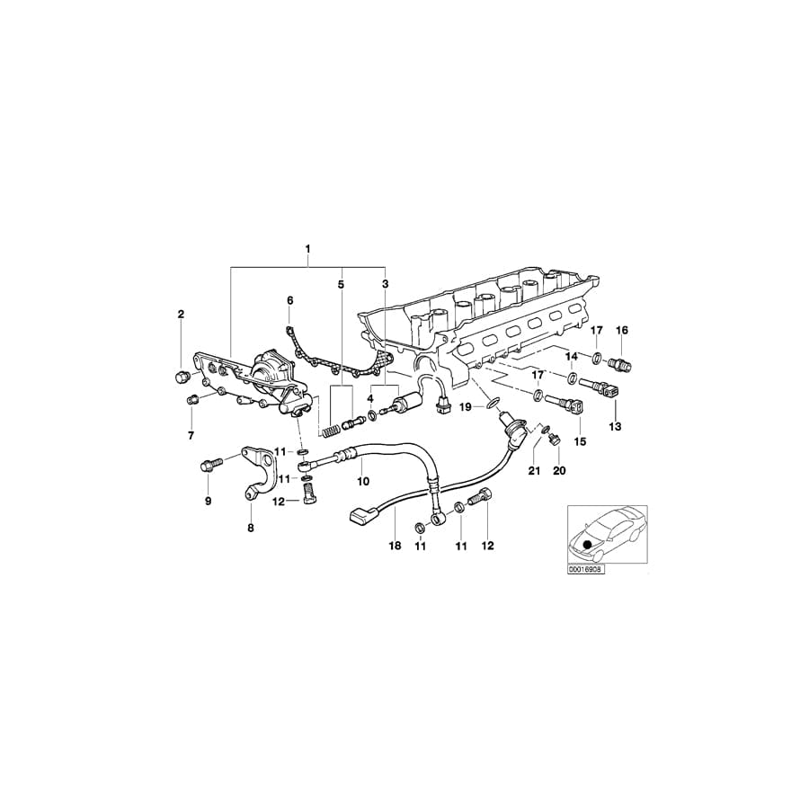 Genuine BMW 11121740463 E36 E34 Cylinder Head With Bearing Ledges 1=50 pcs (Inc. 320i & 520i) | ML Performance UK Car Parts