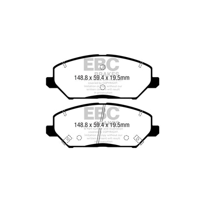 EBC DPX2362 Hyundai Kia Ultimax Front Brake Pads 2 | ML Performance UK Car Parts