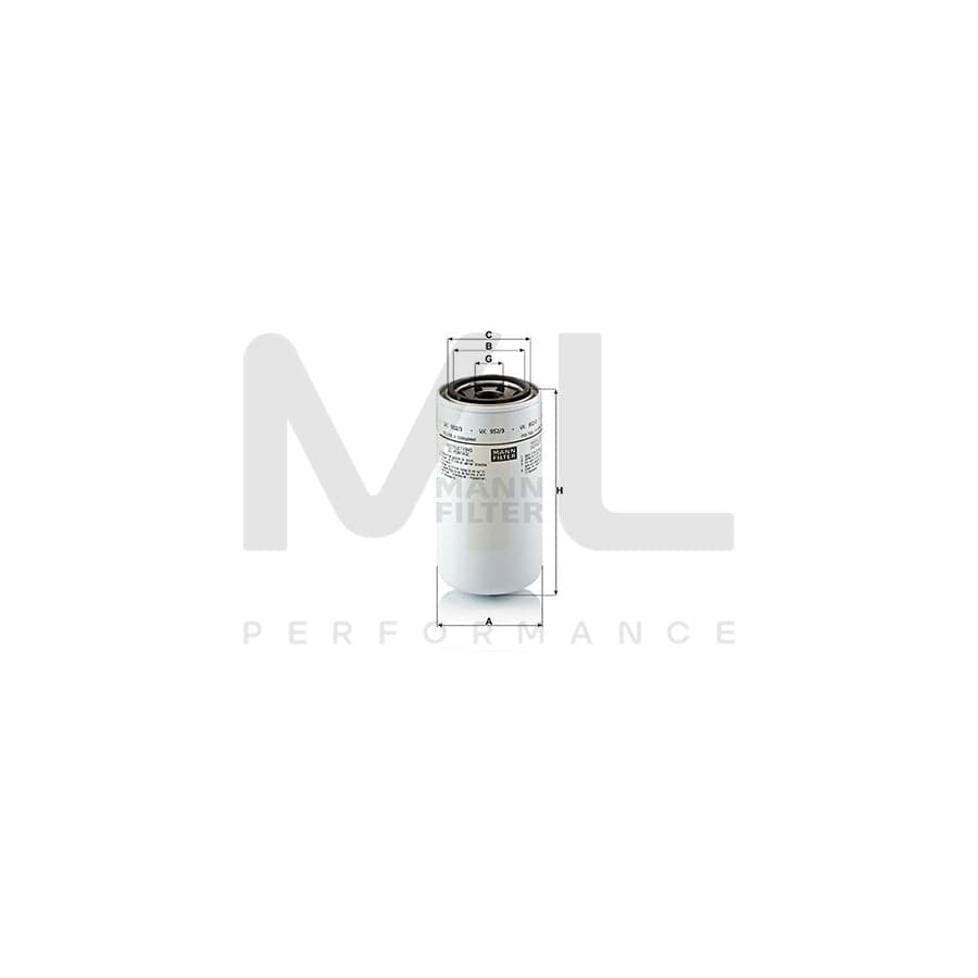 MANN-FILTER WK 952/3 Fuel filter Spin-on Filter | ML Performance Car Parts