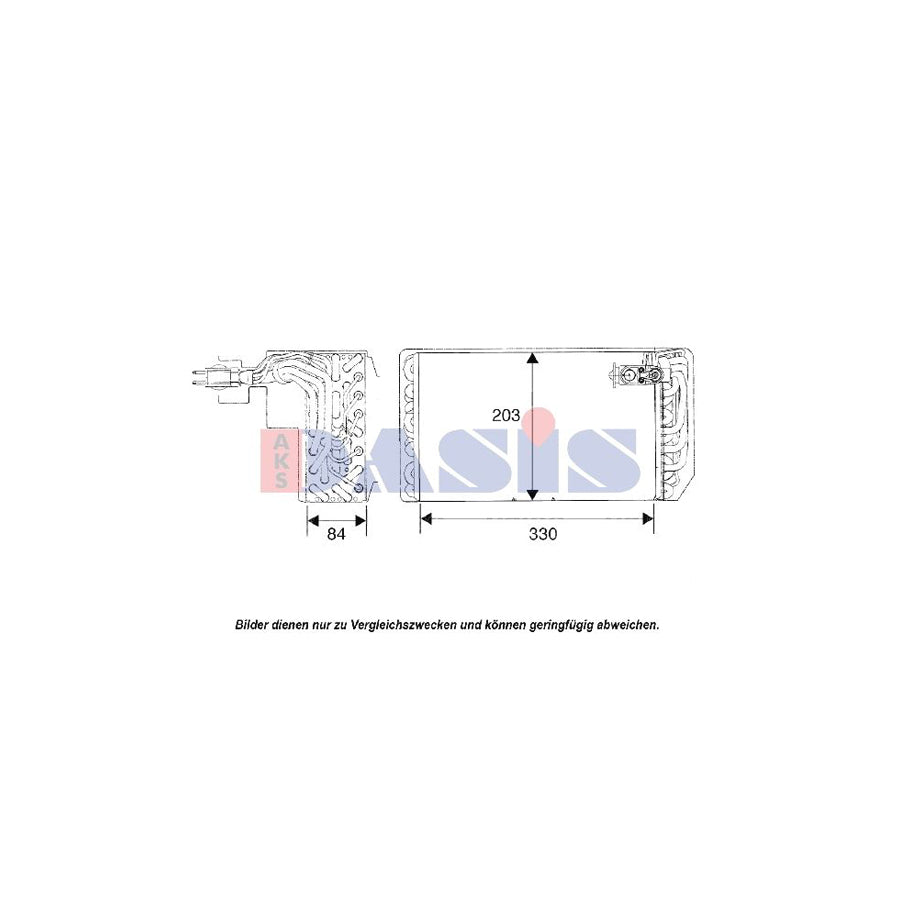 AKS Dasis 820088N Air Conditioning Evaporator For Peugeot 607 Saloon | ML Performance UK