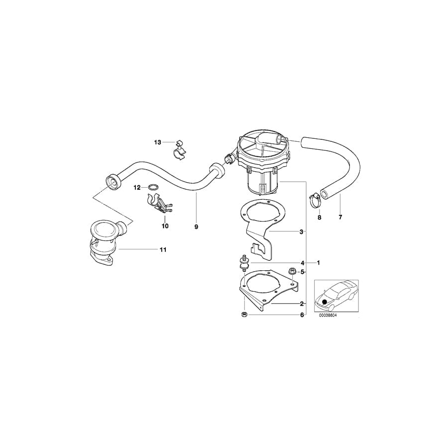 Genuine BMW 11721709935 E36 Pressure Hose Assy (Inc. 316i 1.9 & Z3 1.9) | ML Performance UK Car Parts