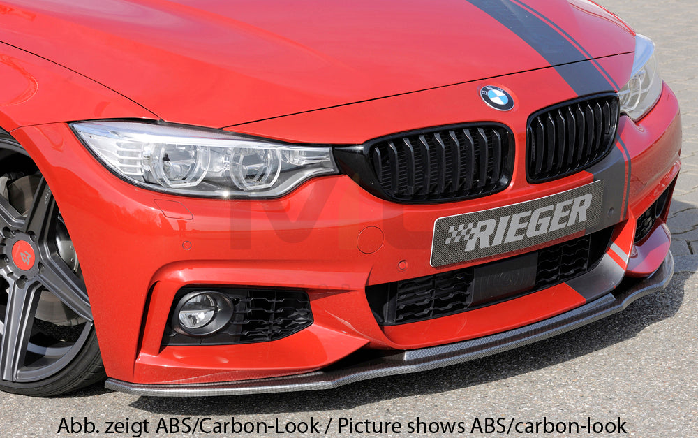 Rieger 00053470 BMW 4 Series F32 F33 F36 Front Splitter 6 | ML Performance UK Car Parts