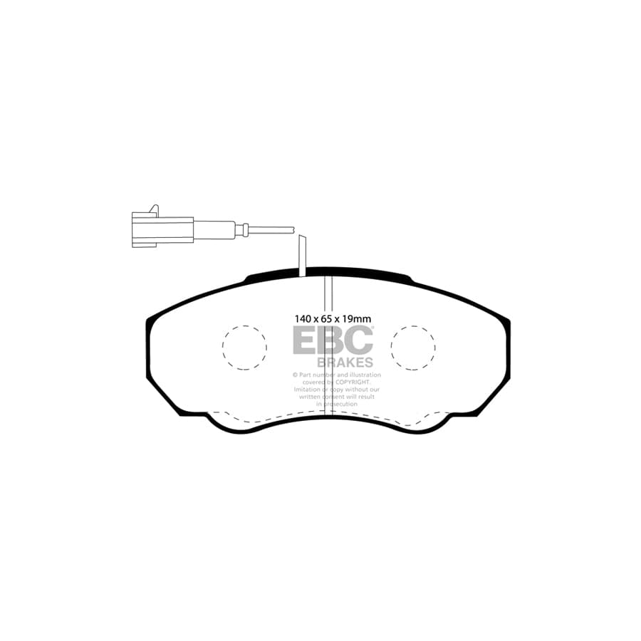 EBC PD40K714 Fiat Ducato Ultimax Pad & Plain Disc Kit - Brembo Caliper 2 | ML Performance UK Car Parts