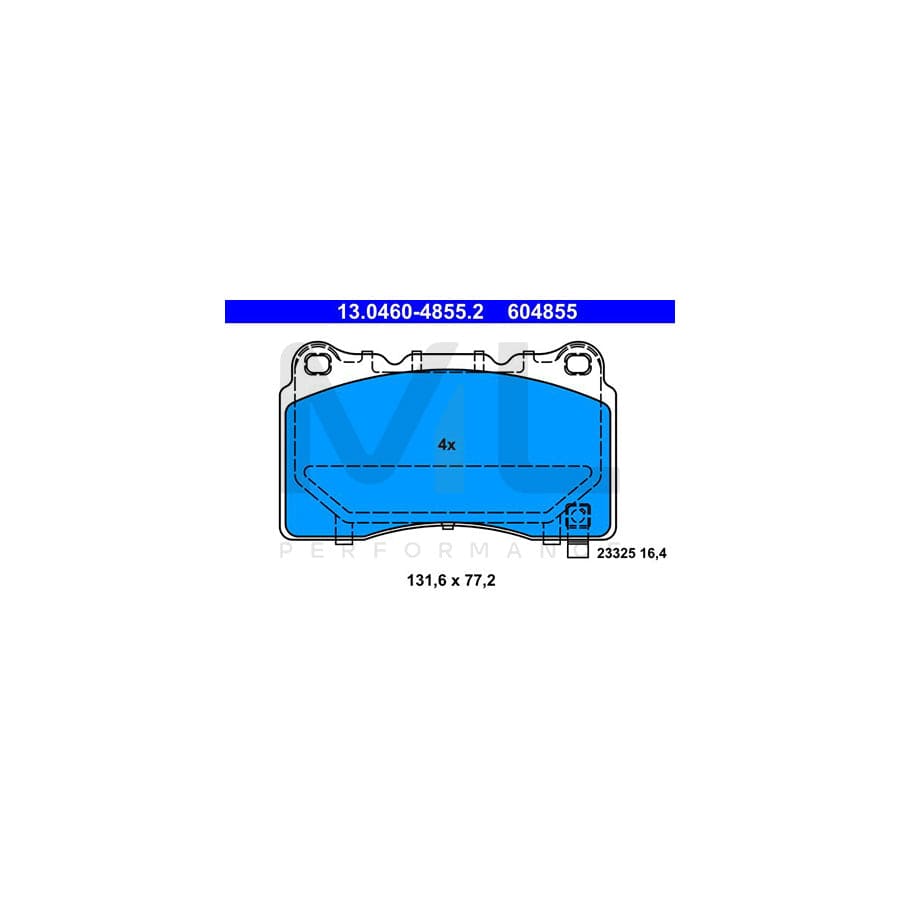 ATE 13.0460-4855.2 Brake pad set with acoustic wear warning | ML Performance Car Parts