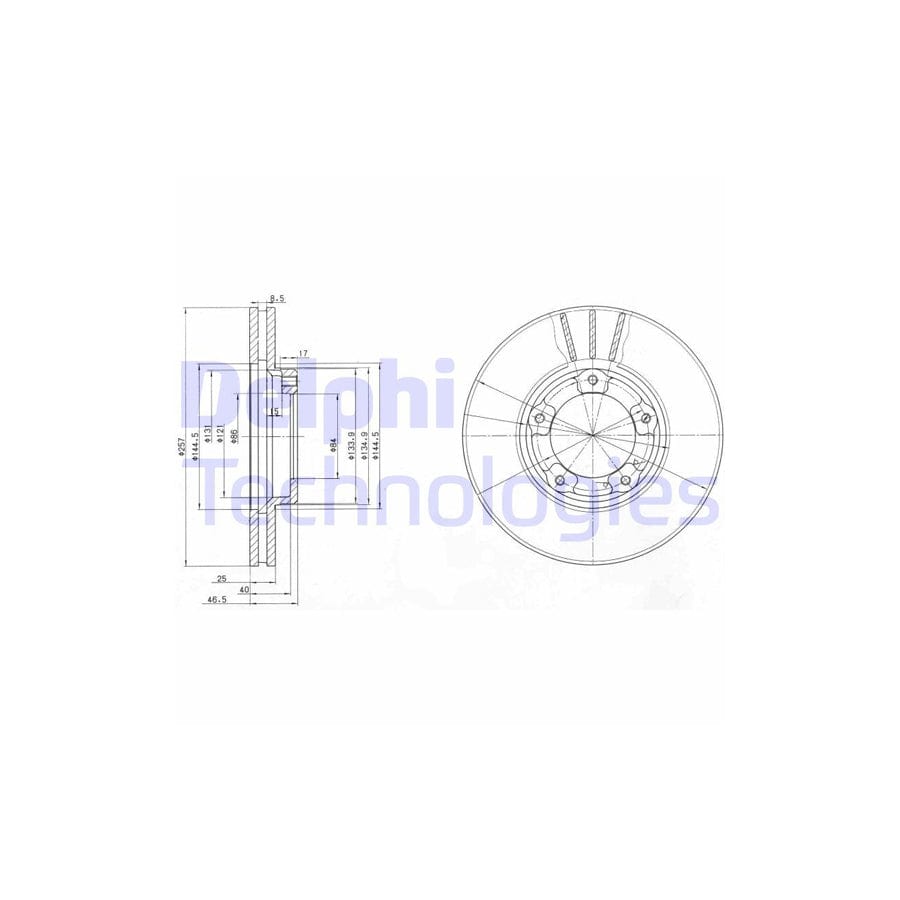 Delphi Bg2423 Brake Disc