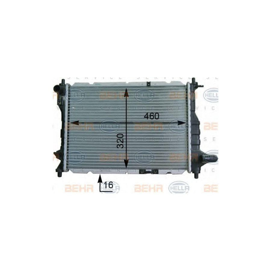 Hella 8MK 376 748-721 Engine Radiator