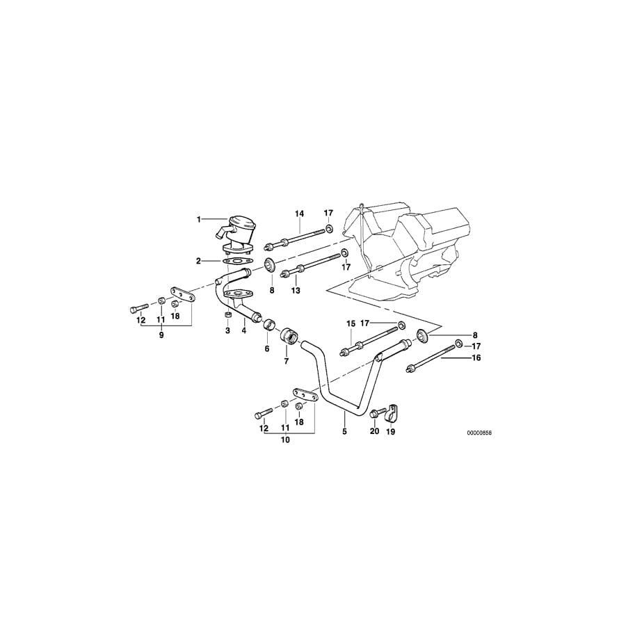 Genuine BMW 11721704894 E34 E38 Gasket Ring (Inc. 730iL, 730i & 530i) | ML Performance UK Car Parts