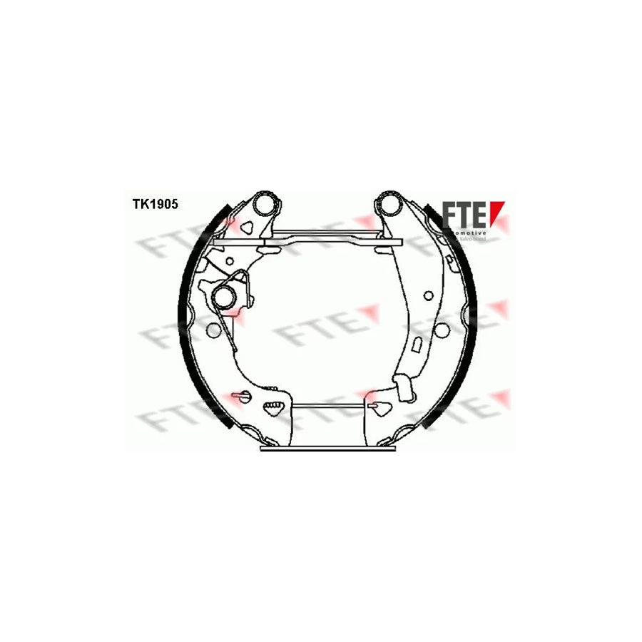 Fte TK1905 Brake Shoe Set | ML Performance UK Car Parts