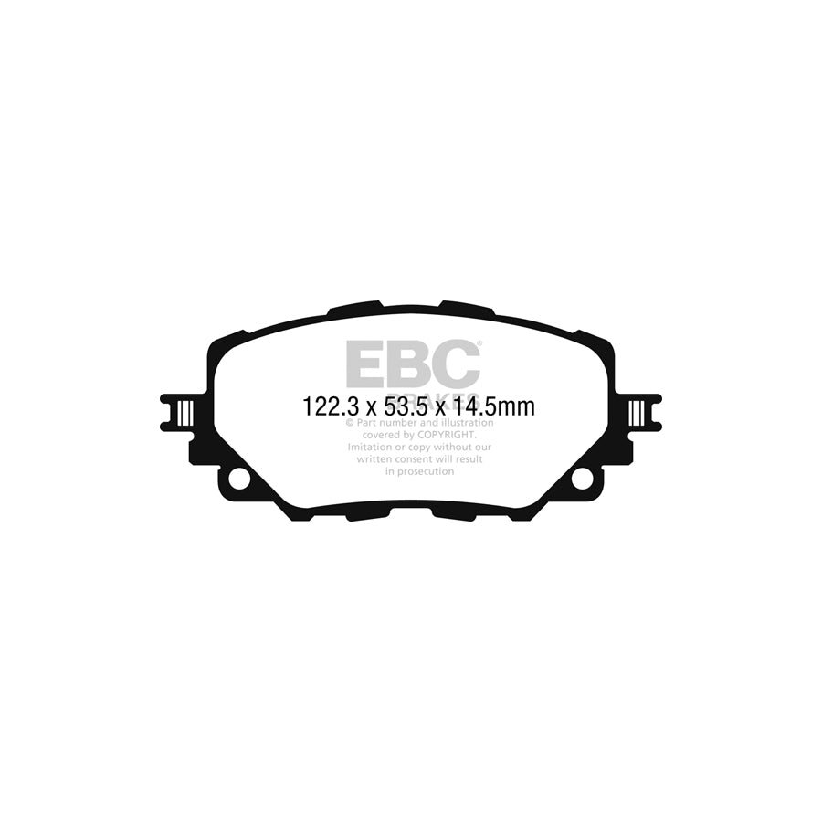 EBC PD11KF1337 Mazda MX5 Greenstuff Front Brake Pad & GD Disc Kit - Sumitomo Caliper 2 | ML Performance UK Car Parts