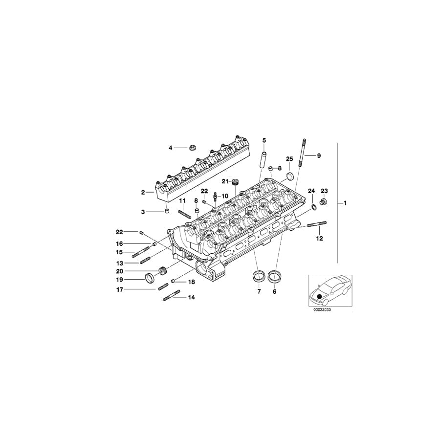 Genuine BMW 11121744144 E36 E34 Bearing Ledge Exhaust (Inc. 325i, 520i & 325is) | ML Performance UK Car Parts