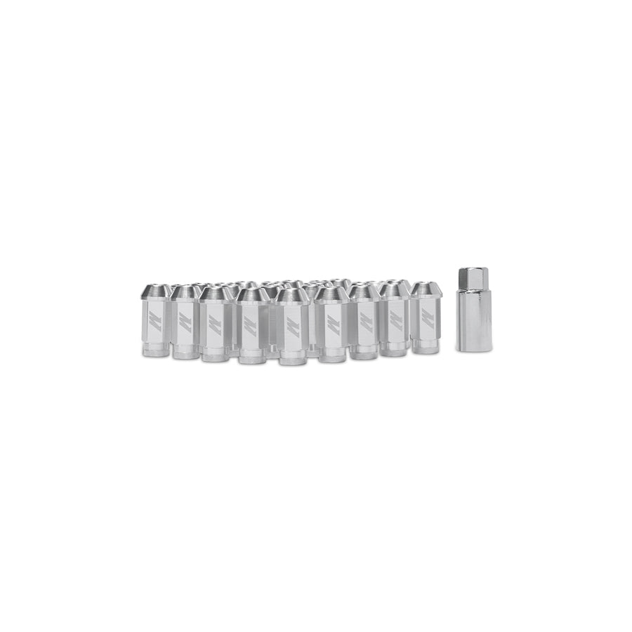 Mishimoto MMLG-1220-LOCKSL Aluminum Locking Lug Nuts 1/2" x 20 Silver