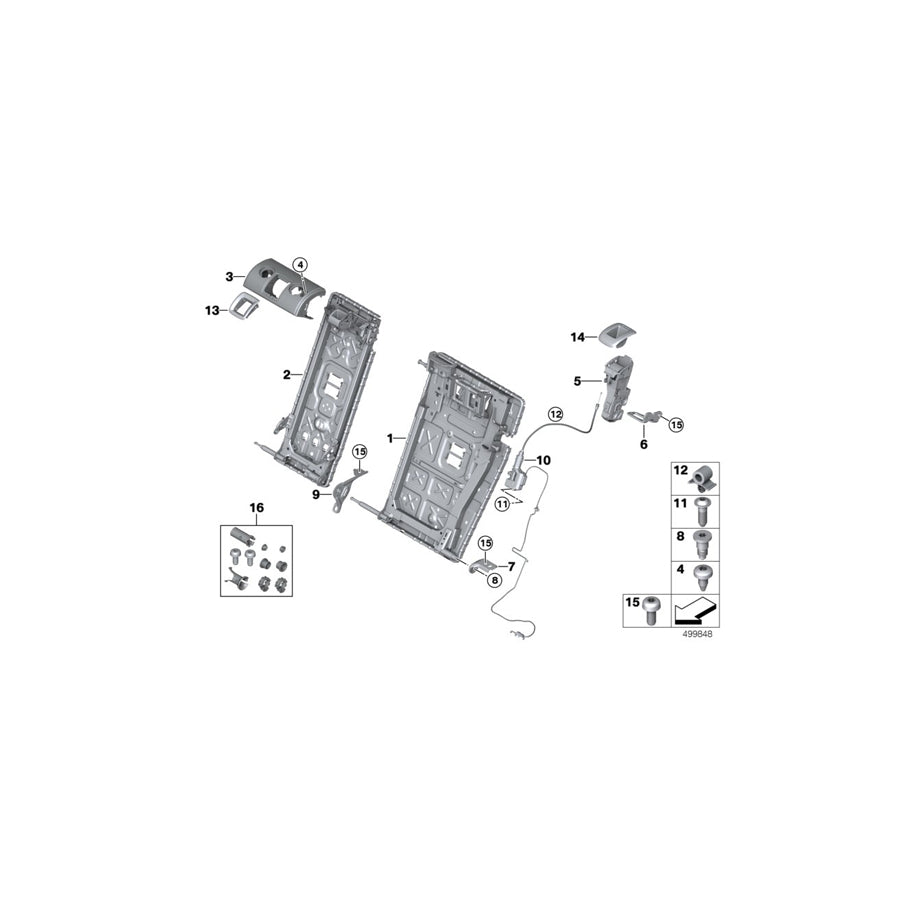 Genuine BMW 52207424082 G21 G02 G01 Clip, Bowden Cable (Inc. X3 30eX, 330iX & 330i) | ML Performance UK