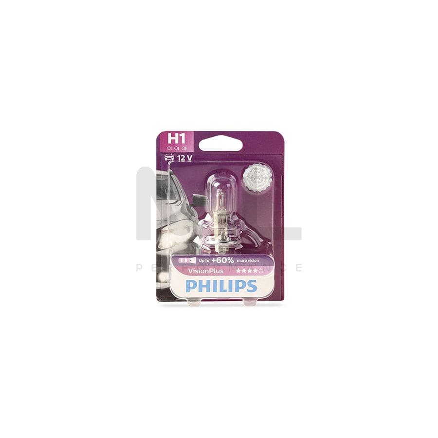 PHILIPS VisionPlus 12258VPB1 Bulb, spotlight H1 12V 55W P14,5s 3000K Halogen | ML Performance Car Parts