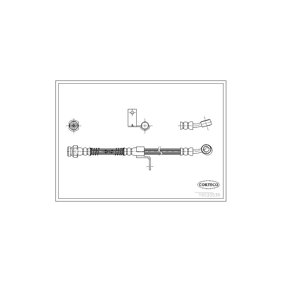 Corteco 19033539 Brake Hose For Hyundai Elantra | ML Performance UK