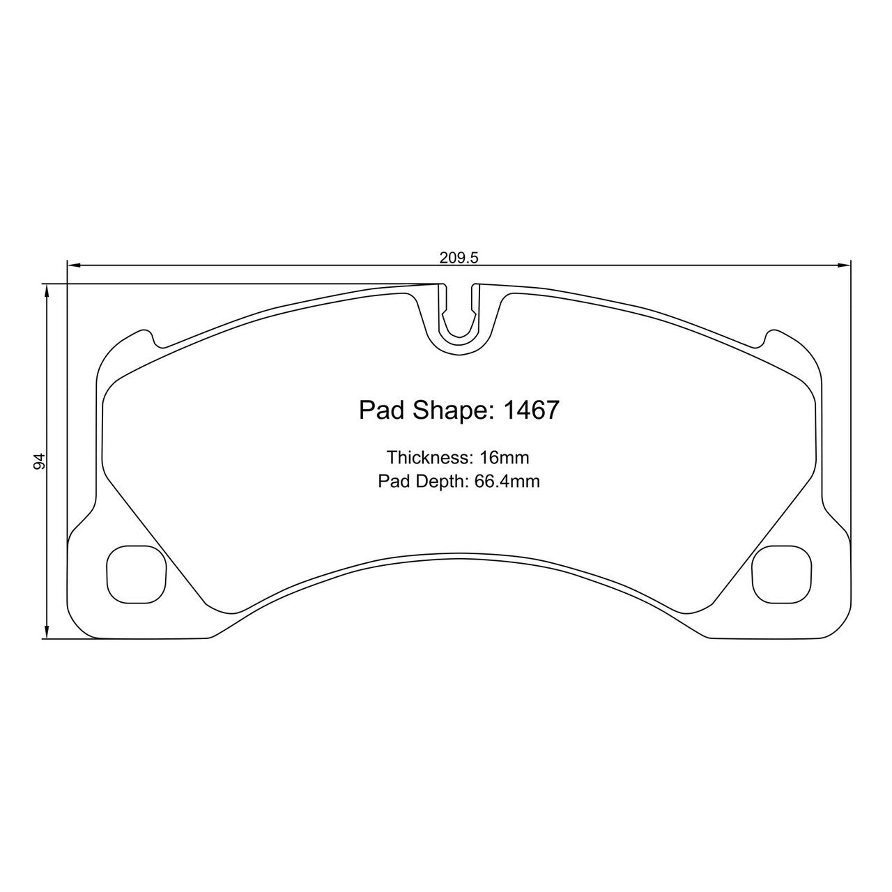 Paragon PBP1467 Brake Pads