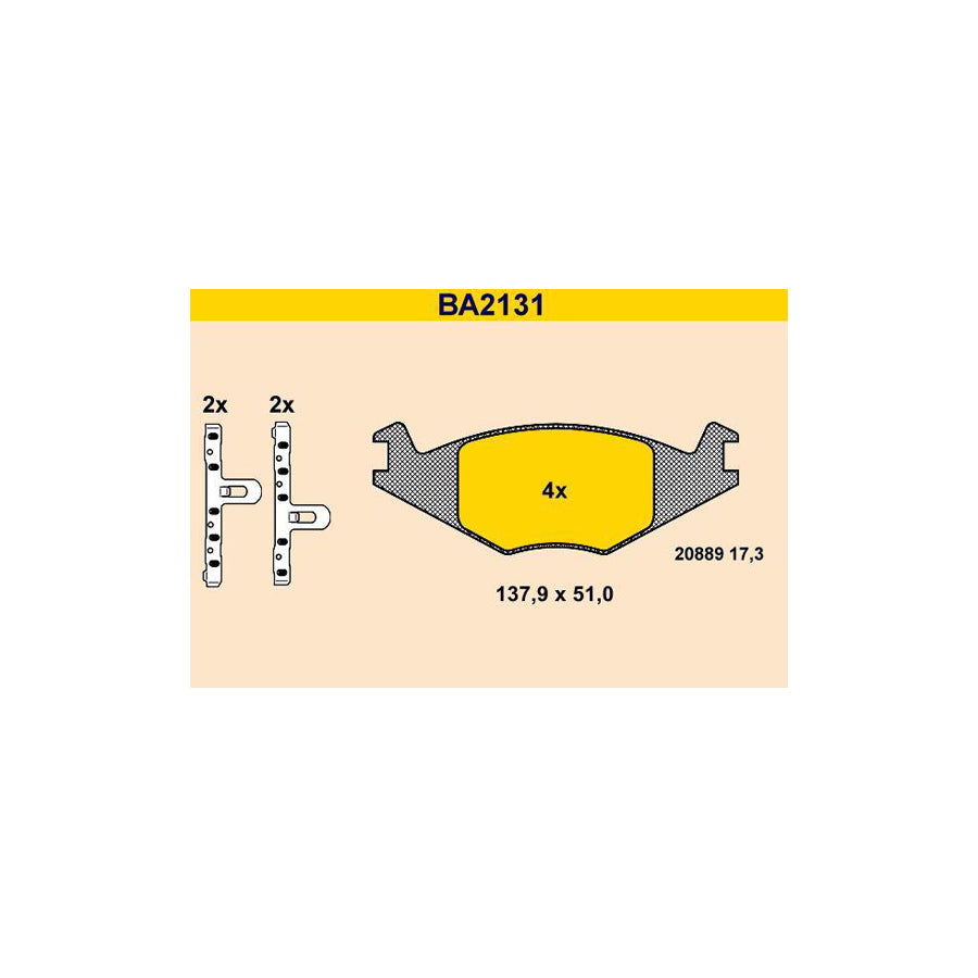 Barum BA2131 Brake Pad Set