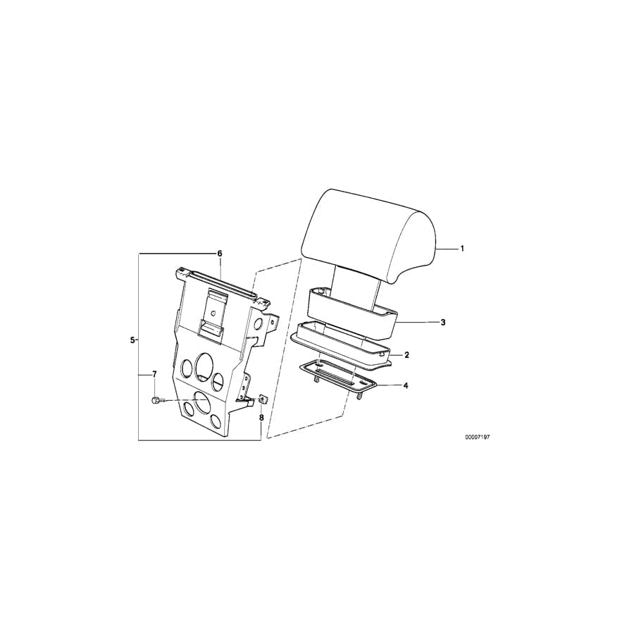 Genuine BMW 52208116400 E34 E32 Cover SILBERGRAU (Inc. 518i, 525tds & 525td) | ML Performance UK Car Parts