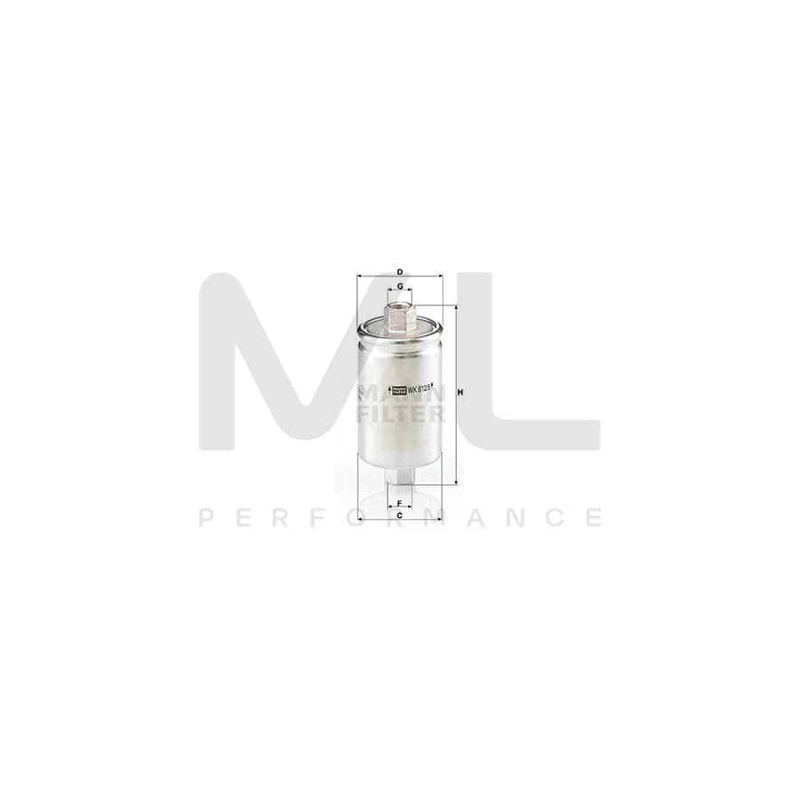 MANN-FILTER WK 612/5 Fuel filter In-Line Filter | ML Performance Car Parts