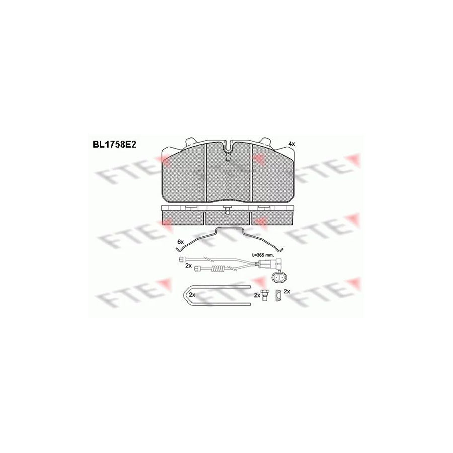 Fte BL1758E2 Brake Pad Set | ML Performance UK Car Parts