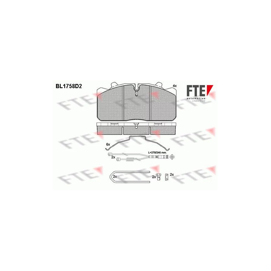 Fte BL1758D2 Brake Pad Set | ML Performance UK Car Parts