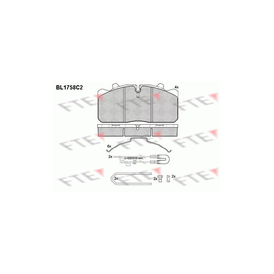 Fte BL1758C2 Brake Pad Set | ML Performance UK Car Parts