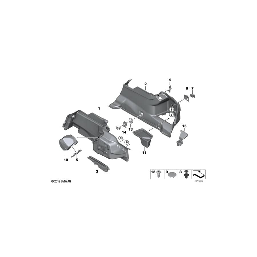 Genuine BMW 51487292045 F06 F13 Covering Left (Inc. 640d, 650iX 4.0 & 640iX) | ML Performance UK Car Parts