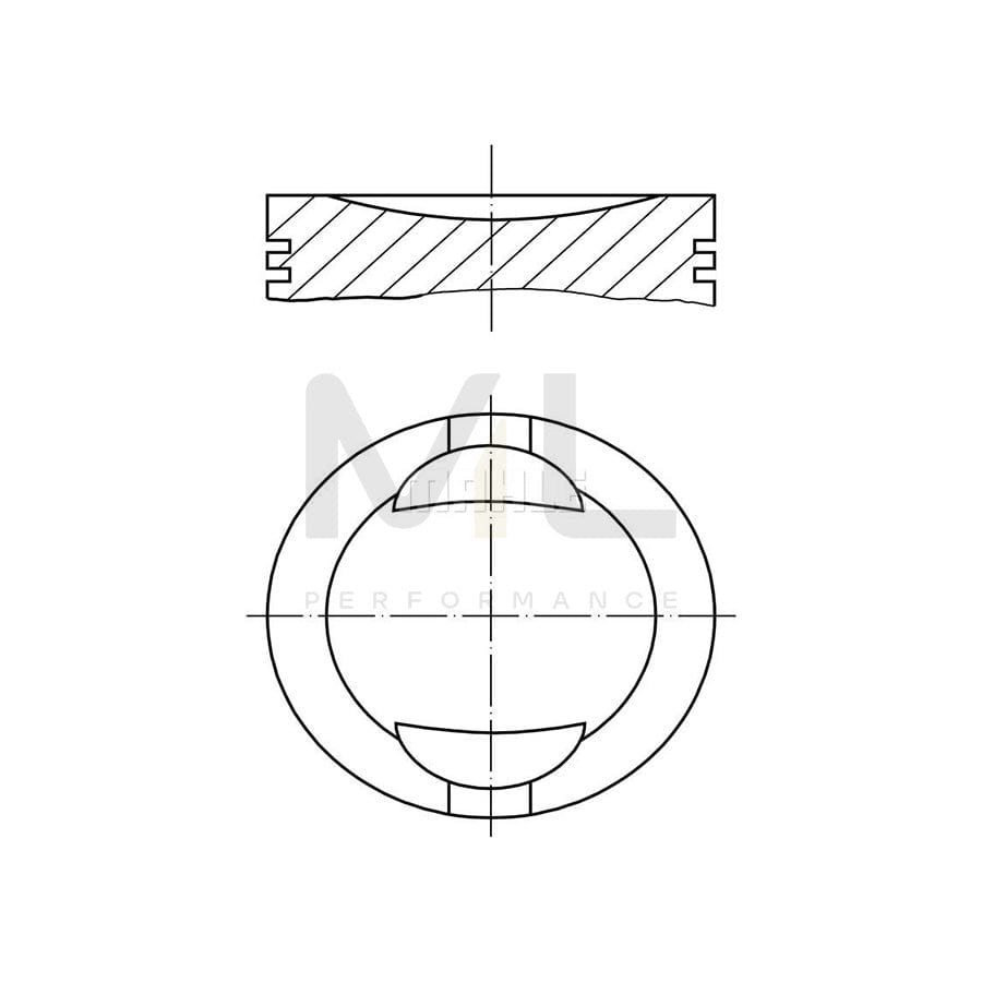 MAHLE ORIGINAL 034 69 03 Piston 87,51 mm, without cooling duct | ML Performance Car Parts