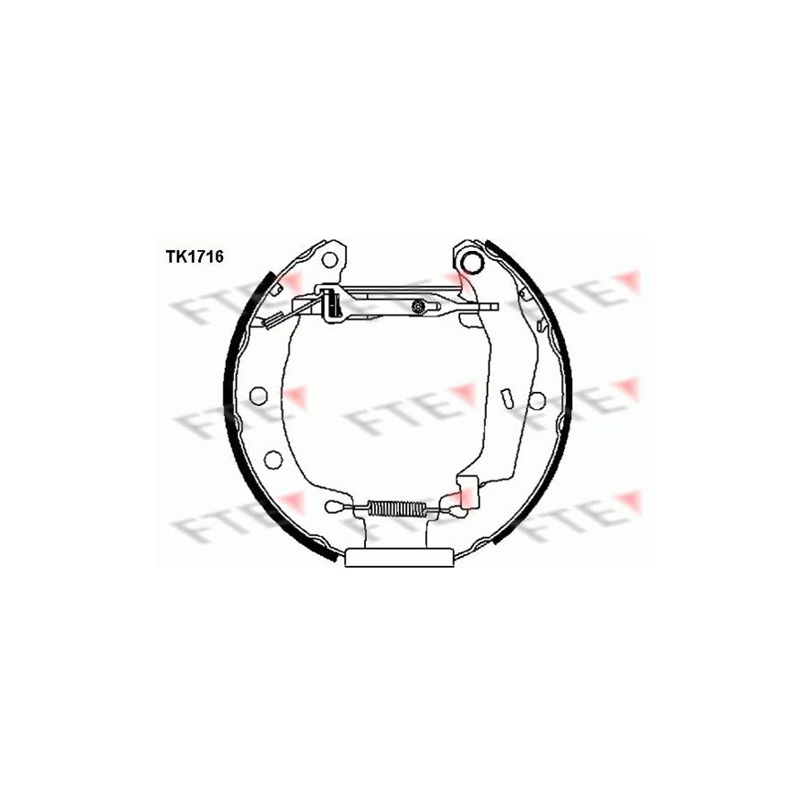 Fte TK1716 Brake Shoe Set For Renault Megane | ML Performance UK Car Parts