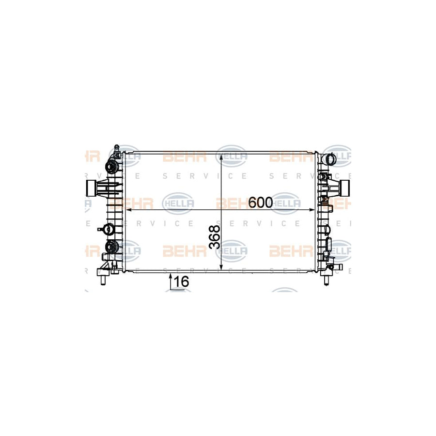 Hella 8MK 376 745-771 Engine Radiator